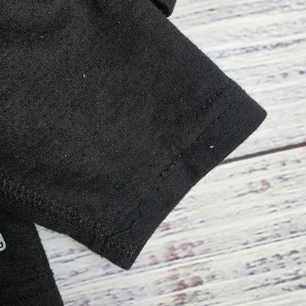 Omni-Wool Mens Large Black Long Sleeve Thermal Base Layer Top Wool Blend